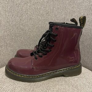 DR. MARTENS- LITTLE KID'S 1460 PATENT LEATHER BOOTS , size 5